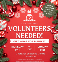 image for Christmas Gift Wrapping for Plunket - Chartwell Shopping Centre (Hamilton)